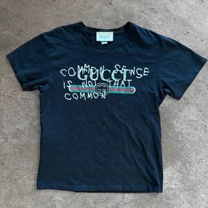 Gucci X coco capitan “Common sense is not that common” T shirt